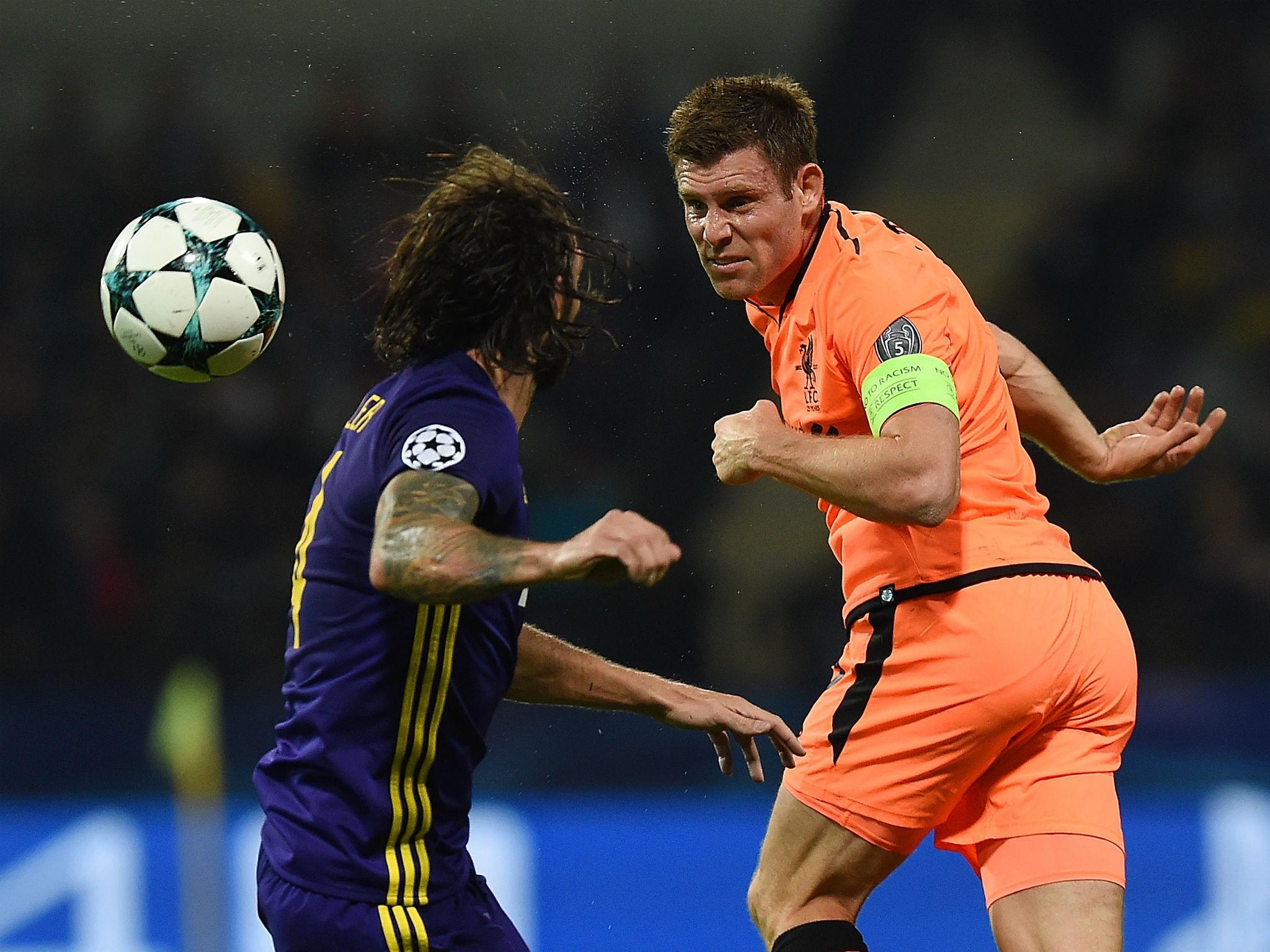 In the two other Champions League group stage matches this season, James Milner had not made it off the bench