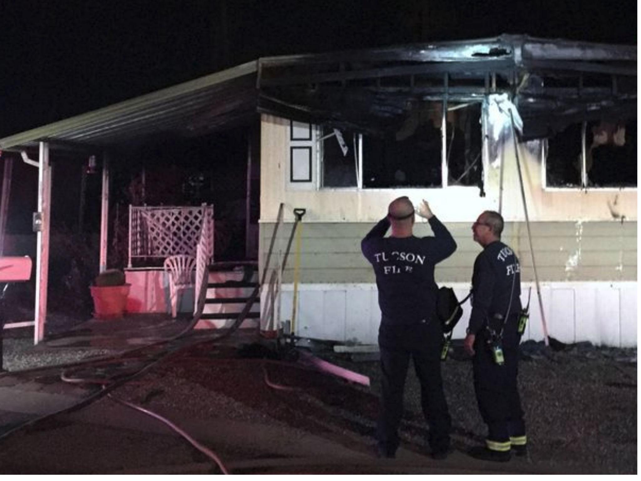 A man was reportedly trying to kill spiders with a torch when he lit his home on fire