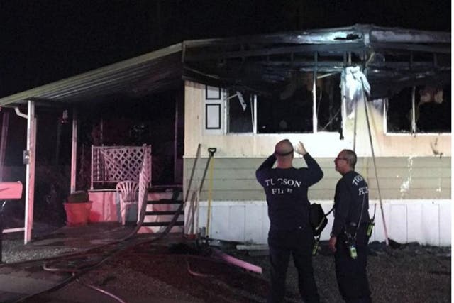 A man was reportedly trying to kill spiders with a torch when he lit his home on fire