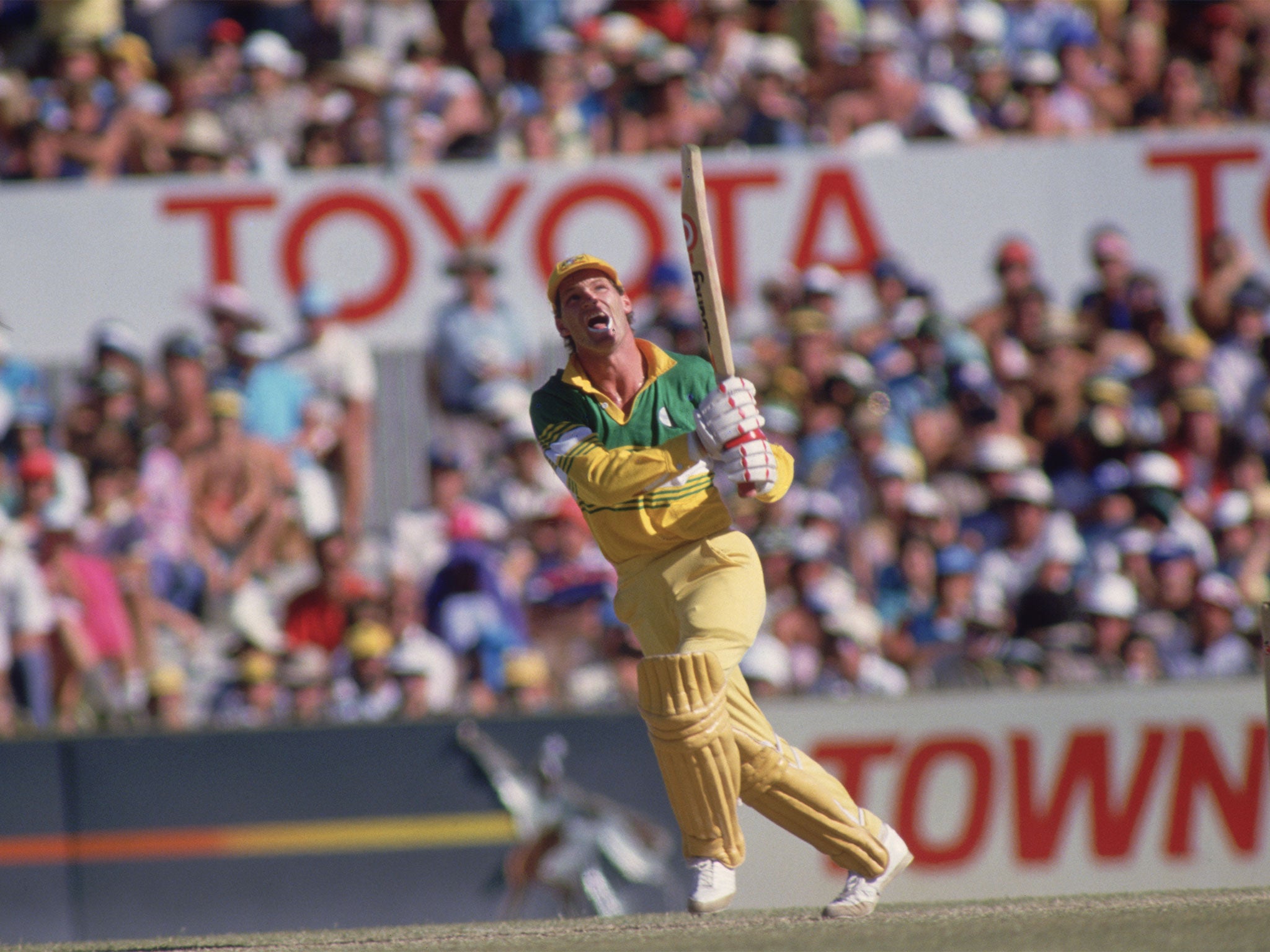 Dean Jones in action for Australia in 1986, the same year of his legendary Chennai knock