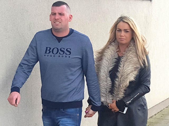 Craig Smith and Daniella Hirst arriving at Scarborough Magistrates Court