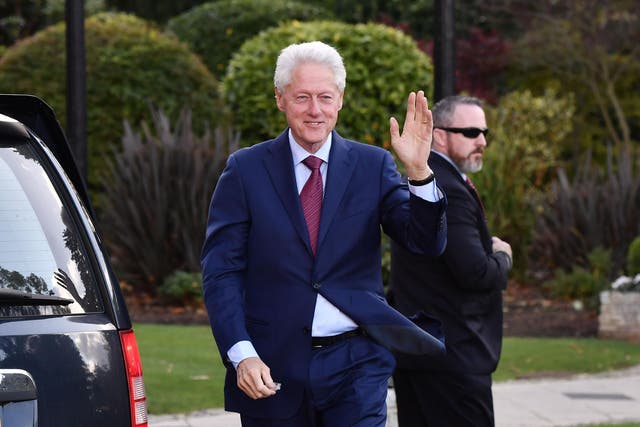 Bill Clinton attends talks at Stormont amid ongoing impasse between Northern Ireland's political parties