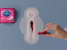 Sanitary towel advert becomes first to show red ‘blood’