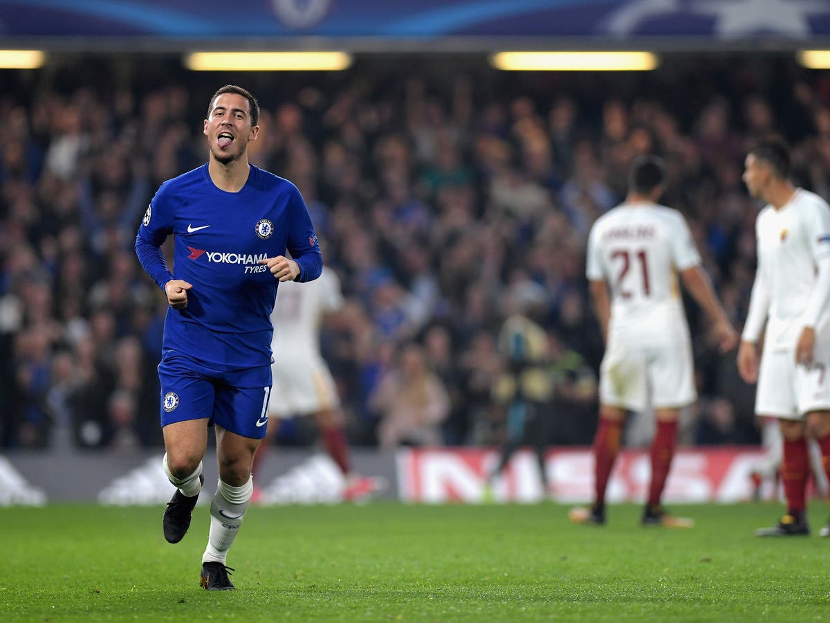 Chelsea vs Roma as it happened Eden  Hazard  salvages 