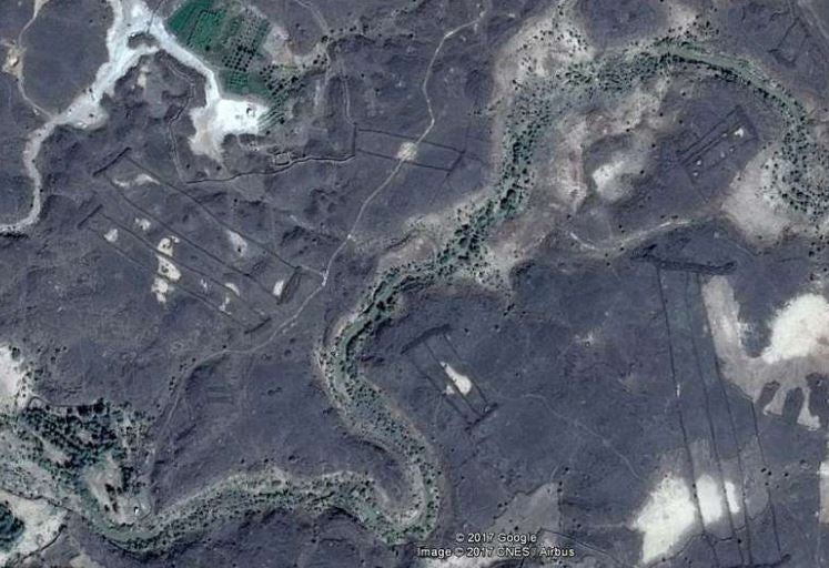 Images of gates captured by Google Earth