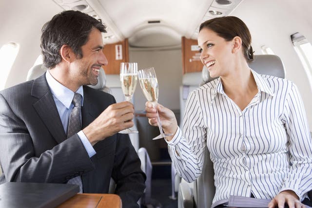 A passenger is suing the airline when his 'champagne service' was merely sparkling wine