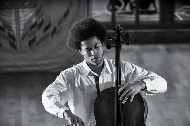The cellist Sheku Kanneh-Mason performed at King's Place with his sister Isata