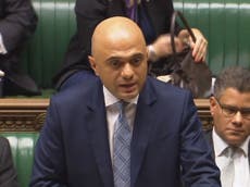 Javid threatened with legal action for calling Momentum ‘neo-fascist’