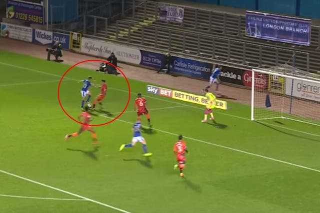 The subsequent penalty was converted and the League Two match against Wycombe Wanderers ended in a 3-3 draw