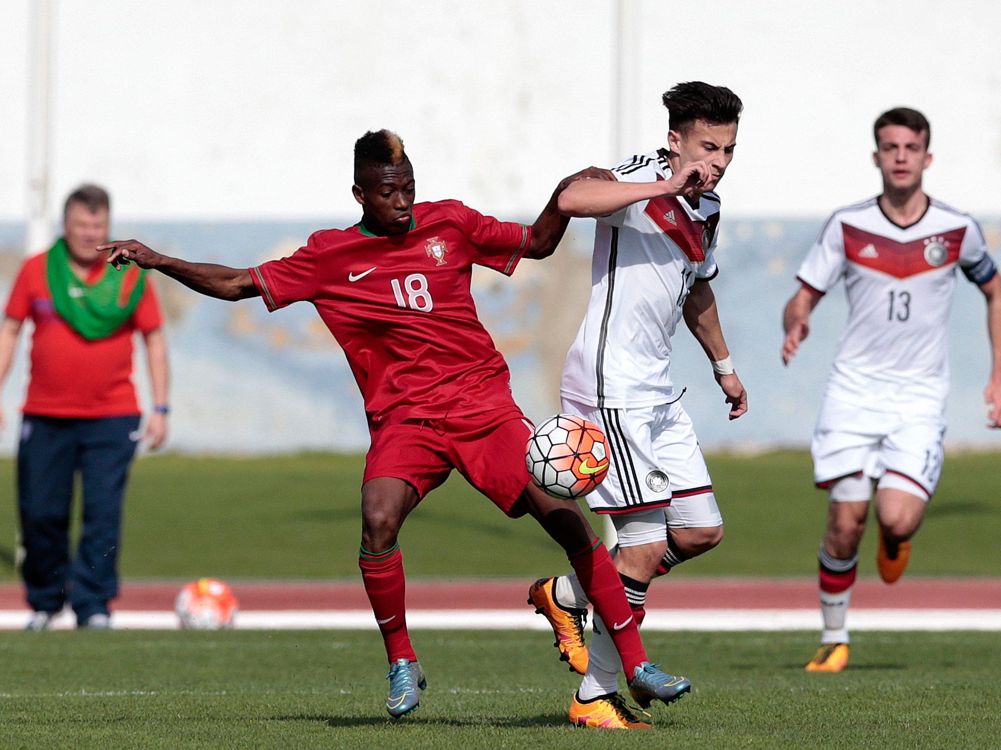Umaro Embalo in action for Portugal's Under-16s