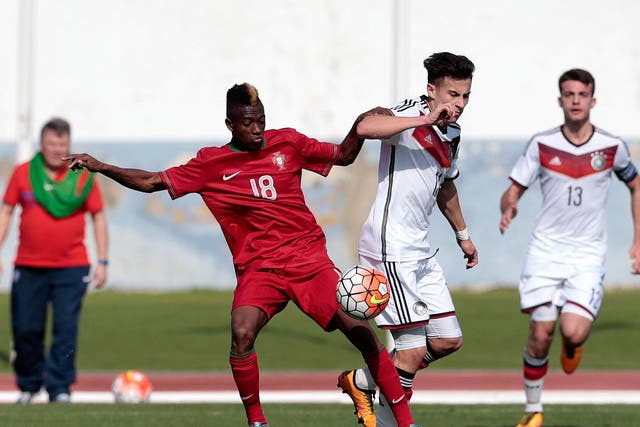 Umaro Embalo in action for Portugal's Under-16s
