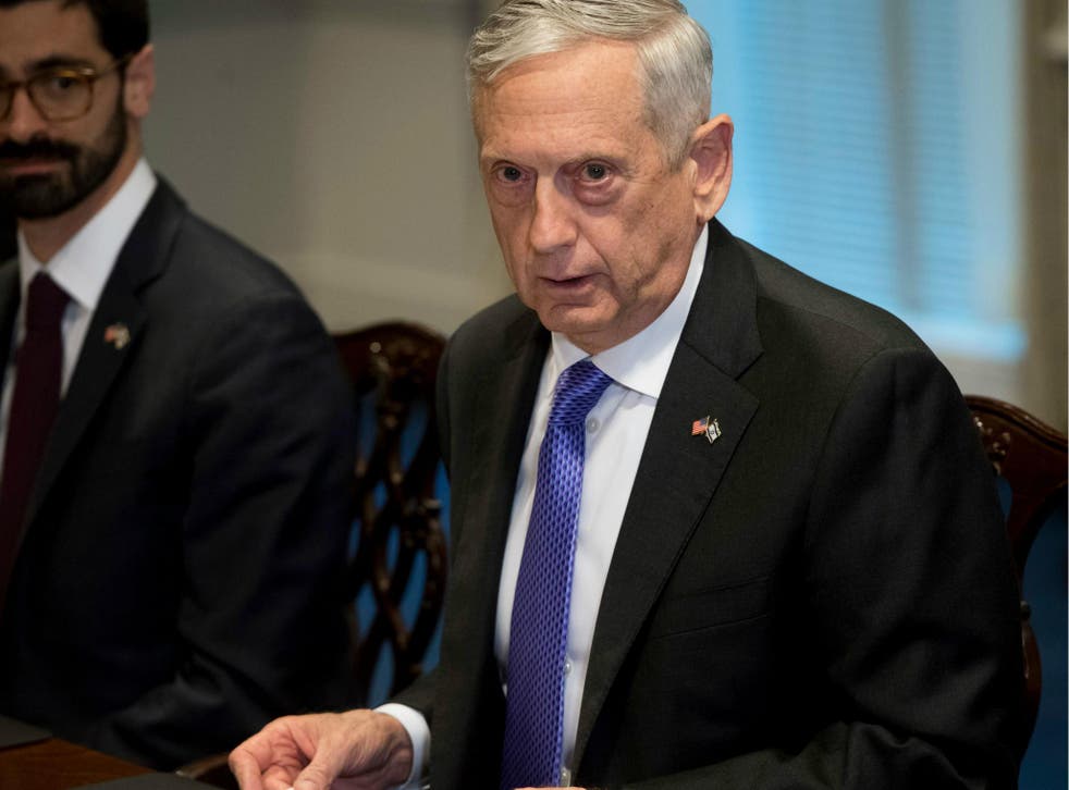 US Secretary of Defence Jim Mattis speaks about the deaths of four US soldiers in Niger earlier this month as he meets with his Israeli counterpart at the Pentagon on 19 October 2017.