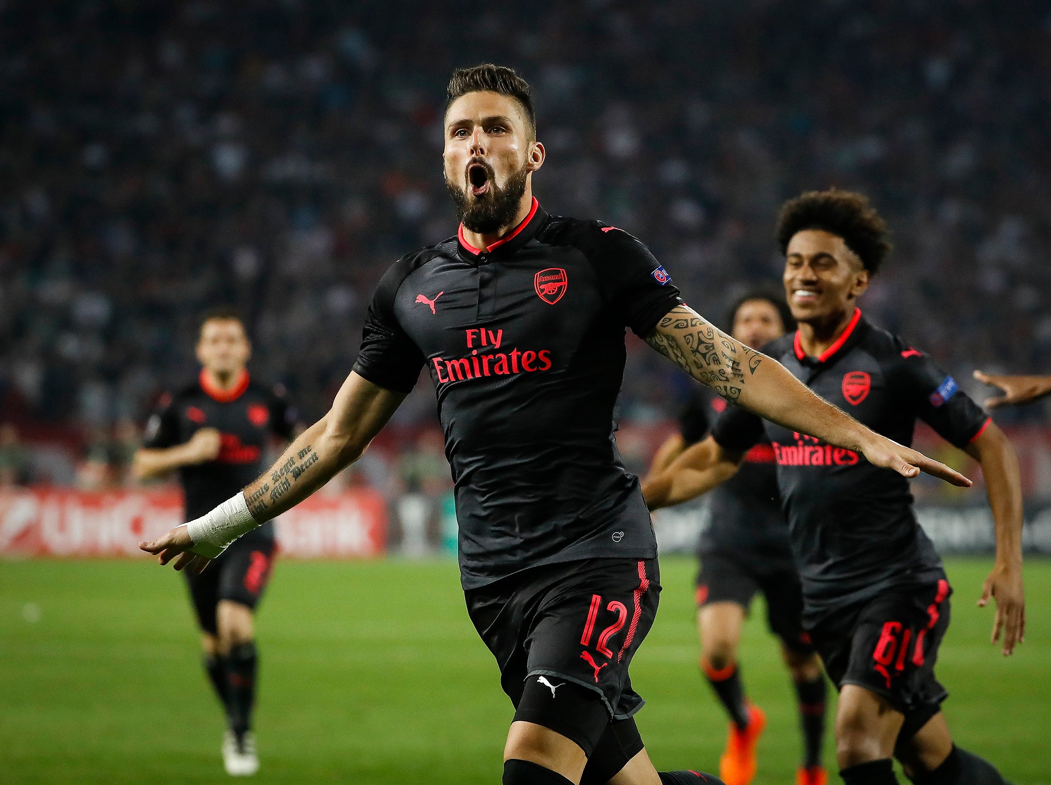 Olivier Giroud won the match with a sublime finish