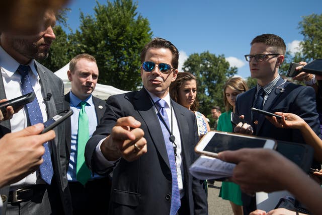 <p>Mr Scaramucci goes down in history as a communications director who erupted to a journalist </p>