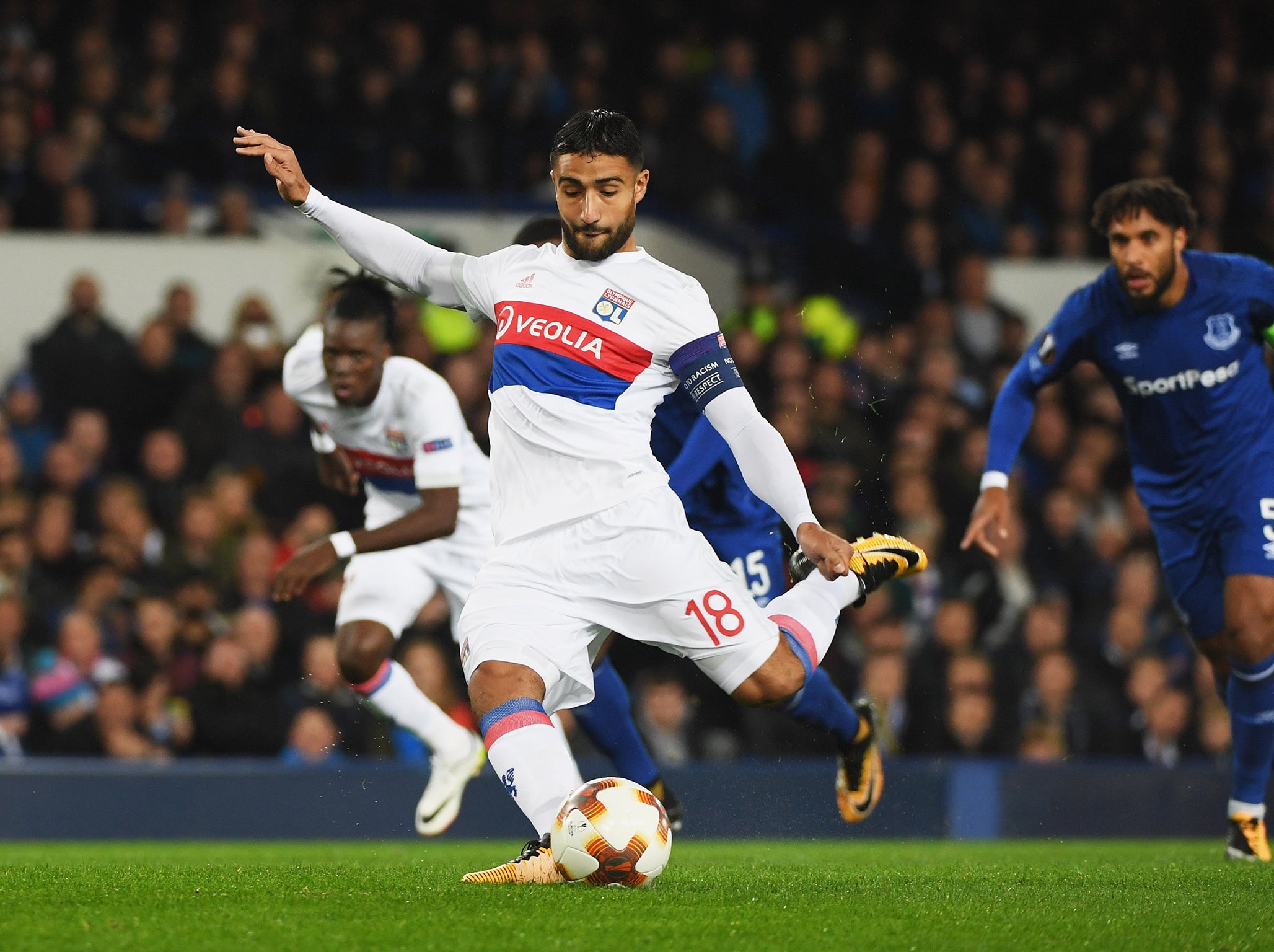 Fekir put Everton in front from the spot
