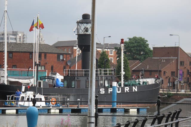 Tax haven? Spurn lightship in dock in Hull