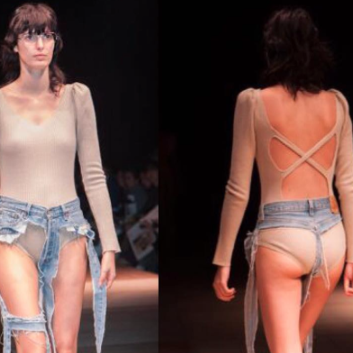 Thong jeans: A designer just debuted denim that exposes your