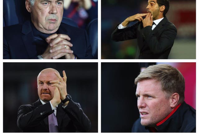 Carlo Ancelotti, Paulo Fonseca, Sean Dyche and Eddie Howe are among the favourites to replace Ronald Koeman