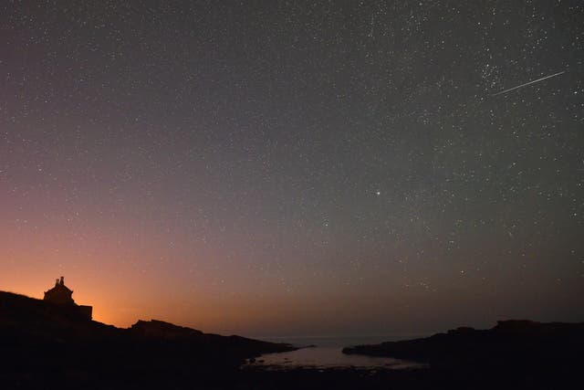 Meteors will be visible in the night sky as the Orionid shower peaks