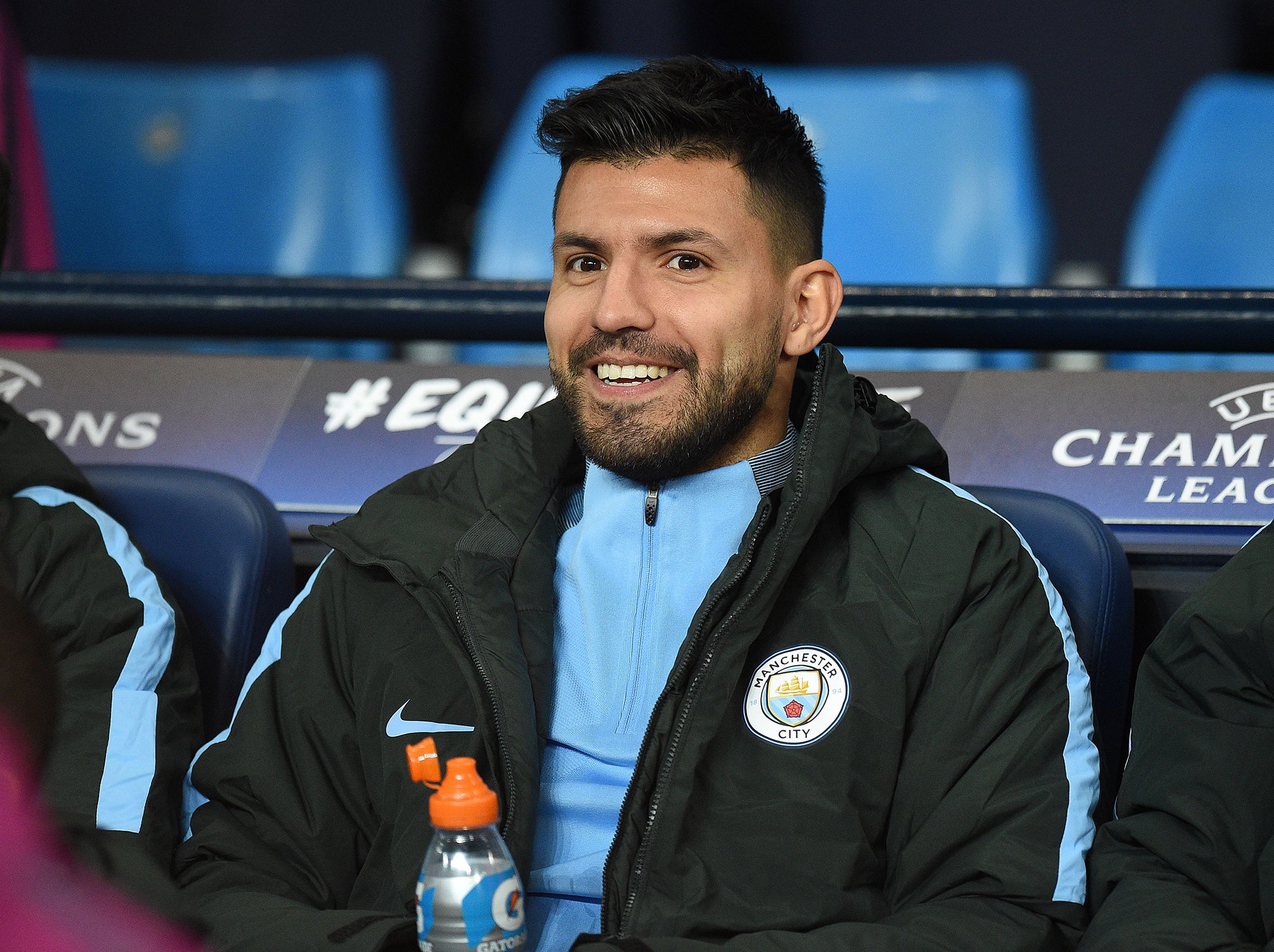 Aguero is set to make his Manchester City return