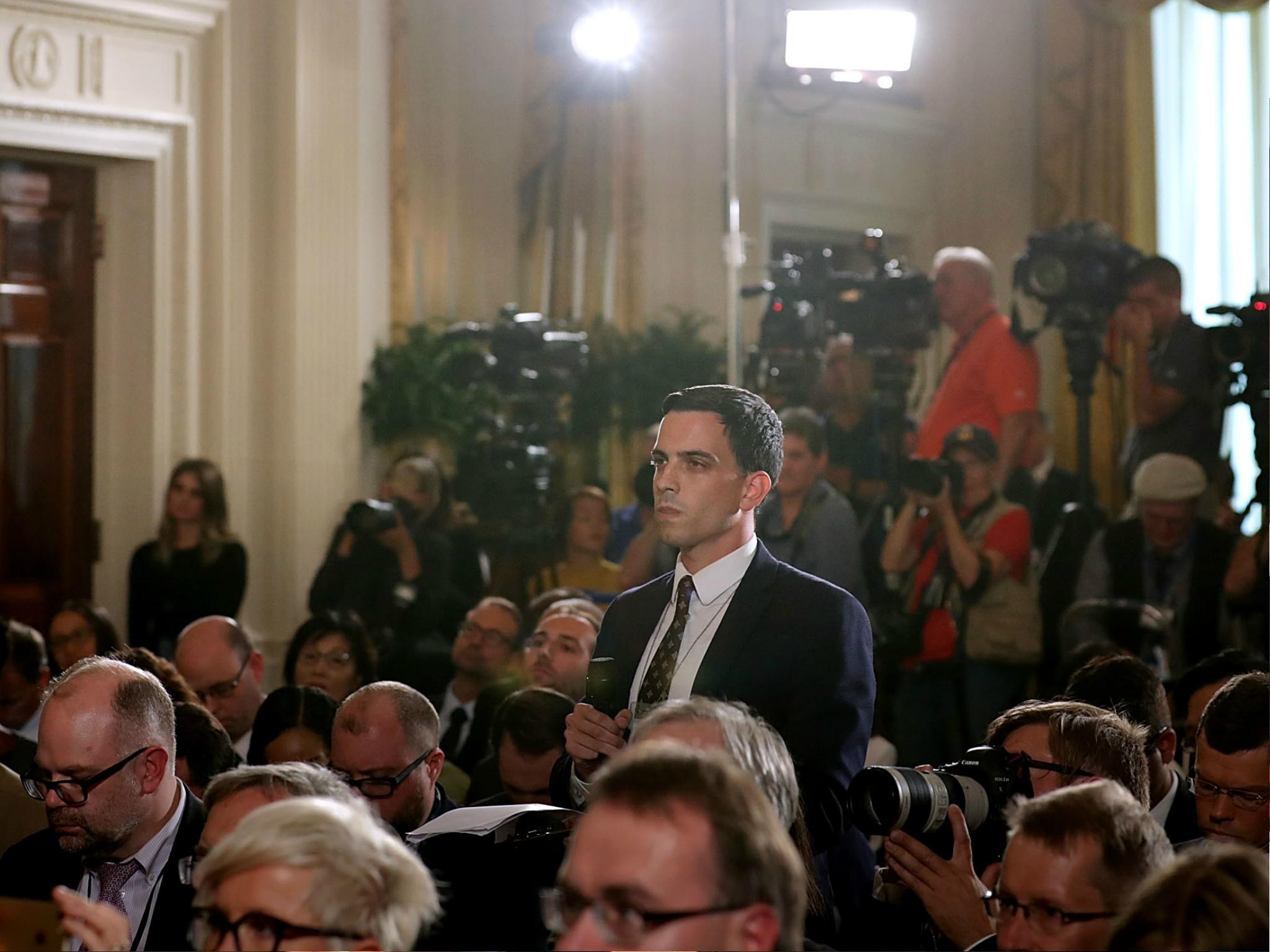One America News Network's (OANN) White House correspondent Trey Yingst is the most called-upon member of the White House press corps during briefings.