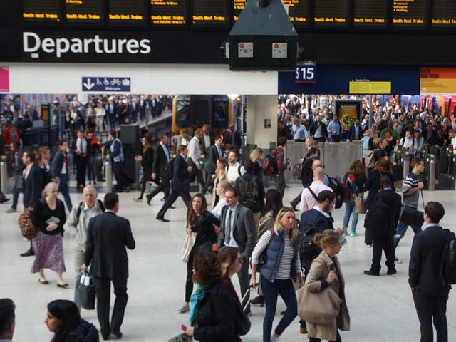 Tickets please: Rush hour at Waterloo station in London, the busiest transport terminal in Europe