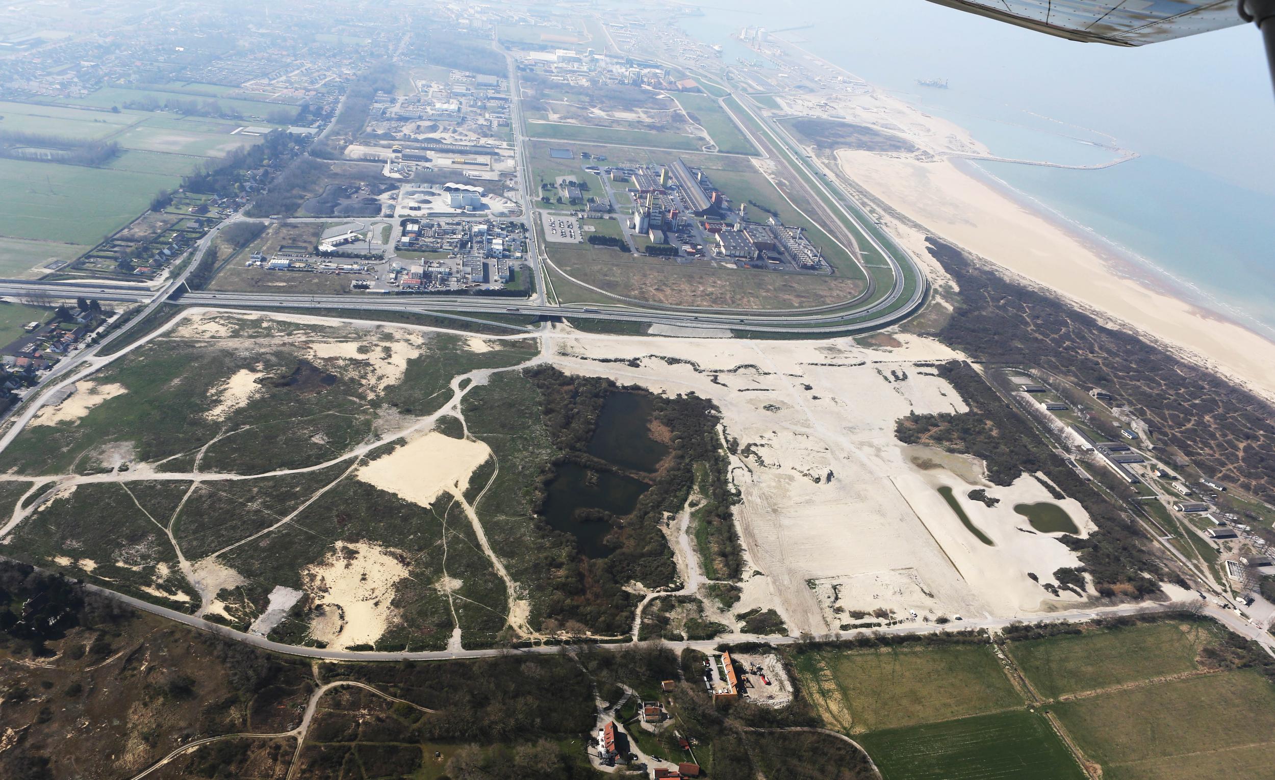 The site of the Jungle camp after the demolition