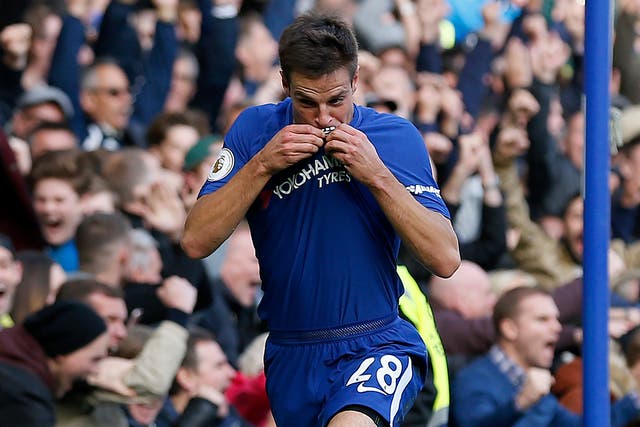 César Azpilicueta scored Chelsea's vital third goal late on