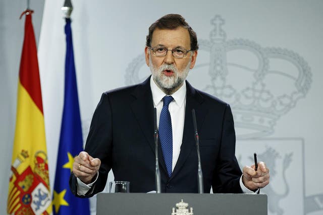Spanish Prime Minister Mariano Rajoy approved plans to strip Catalonian politicians of much of their power