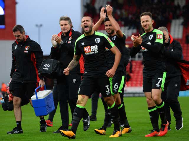 Bournemouth are now one point from climbing out of the relegation zone