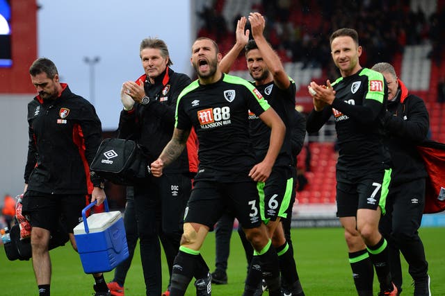 Bournemouth are now one point from climbing out of the relegation zone