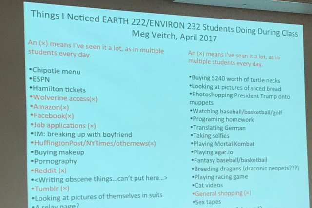 A professor published an entire class of students' browsing history
