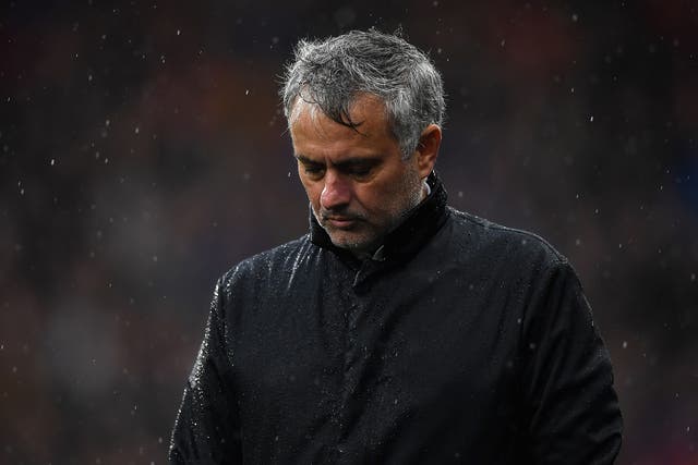 Jose Mourinho watched his side suffer a 2-1 defeat by Huddersfield on Saturday
