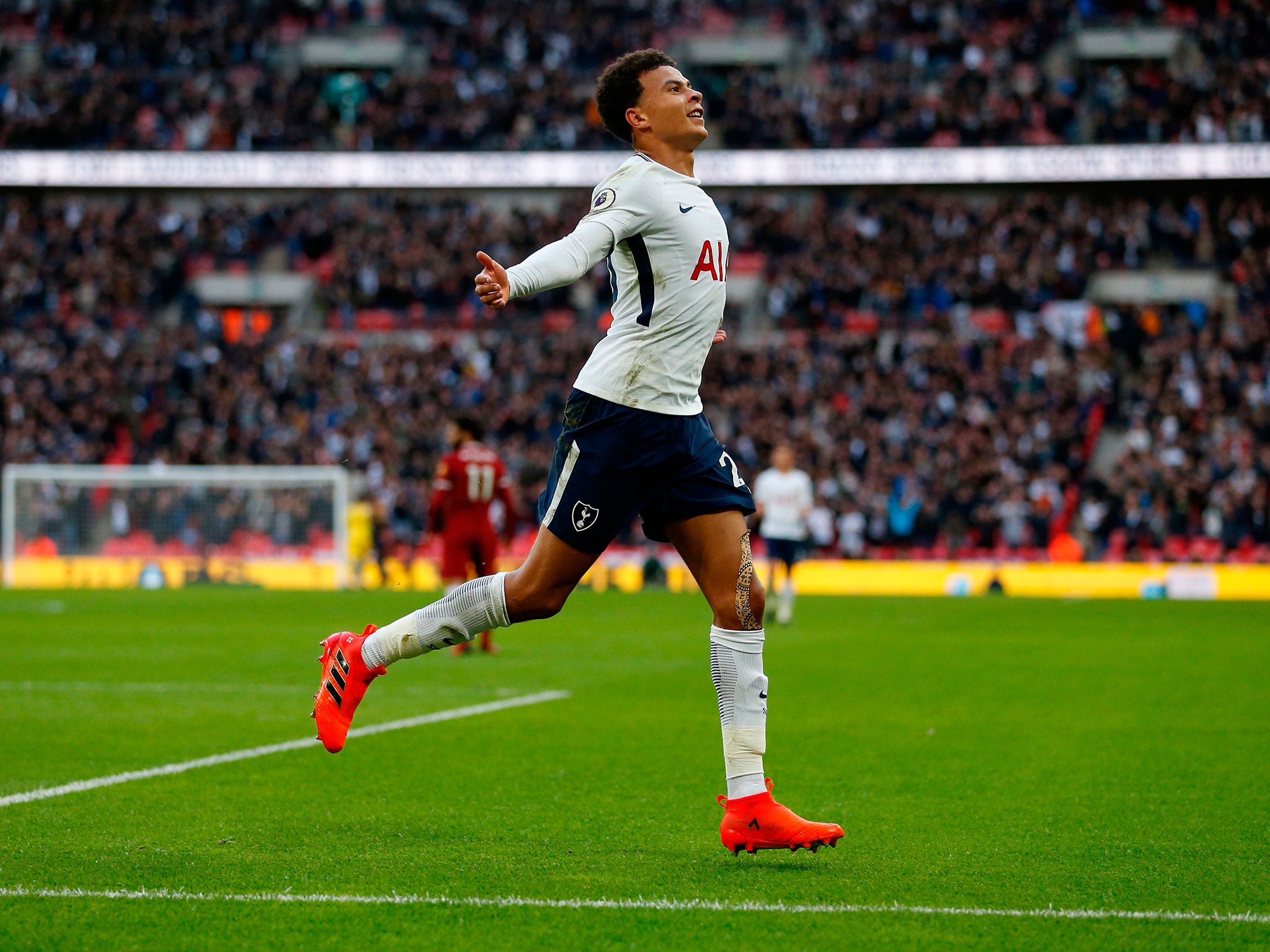 Dele Alli added Tottenham's third moments before half-time