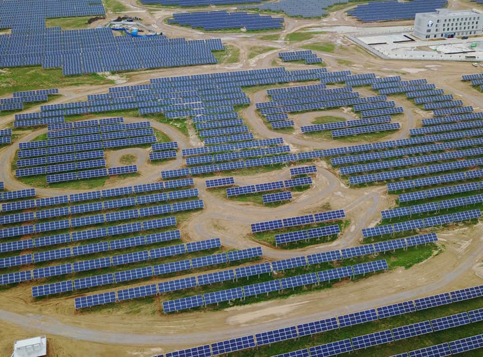 The Datong Panda solar power plant in China’s Shanxi province is one of many green initiatives in the country’s new Silk Road