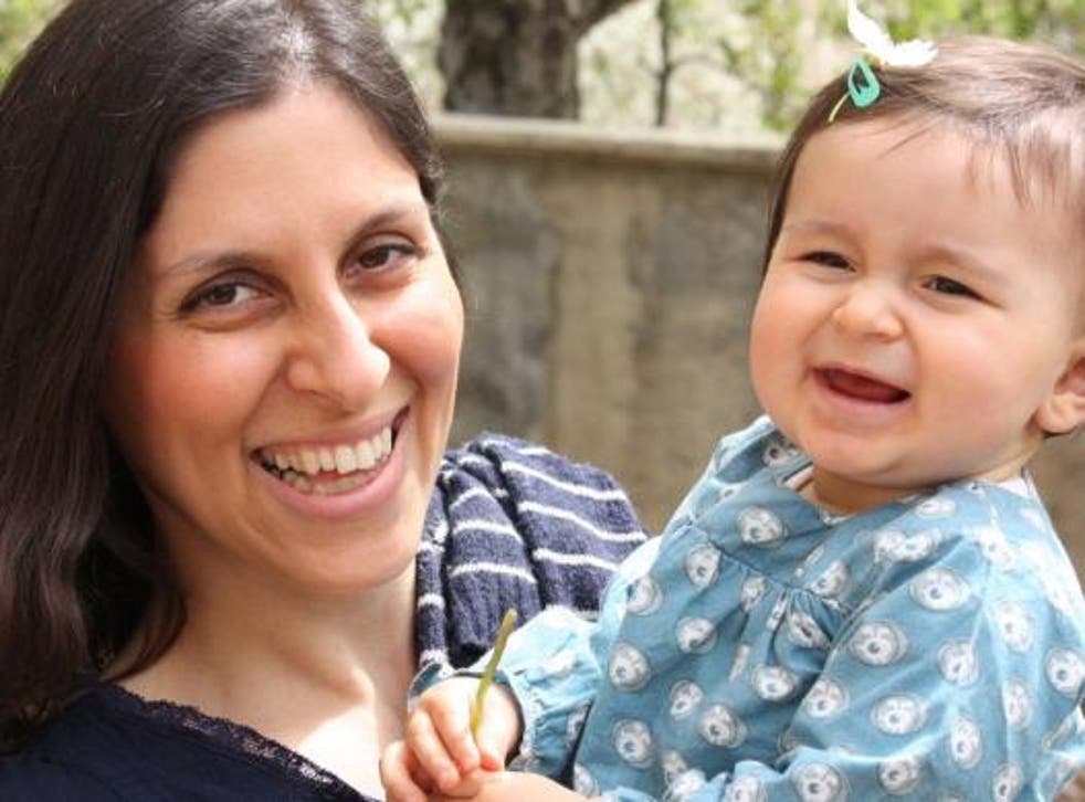 Nazanin Zaghari Ratcliffe pictured with her daughter Gabriella before her nightmare ordeal began