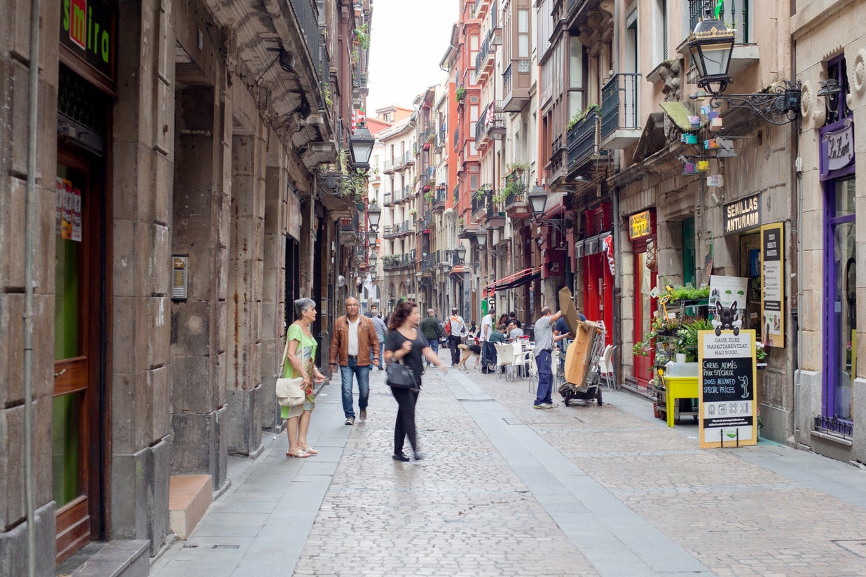 Bilbao’s old town is compact (Getty)