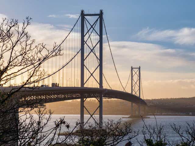 The first Forth Road Bridge opened in 1964