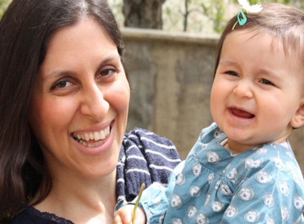 Ms Zaghari-Ratcliffe with her daughter Gabriella