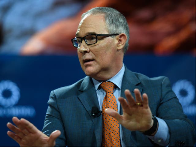 Scott Pruitt, administrator of US EPA speaks at The 2017 Concordia Annual Summit in New York on 19 September 2017