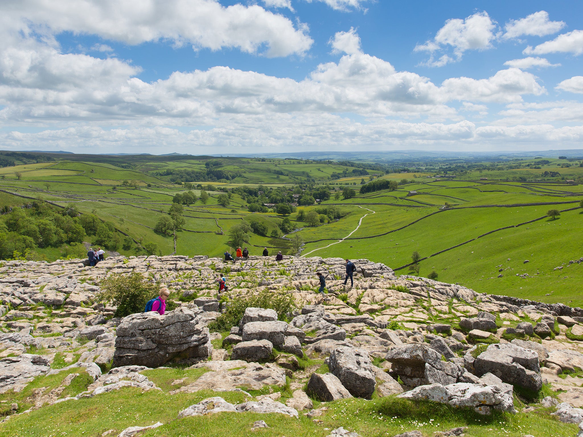 The Yorkshire Dales: widely considered the greenest stretch of countryside in England (Getty)