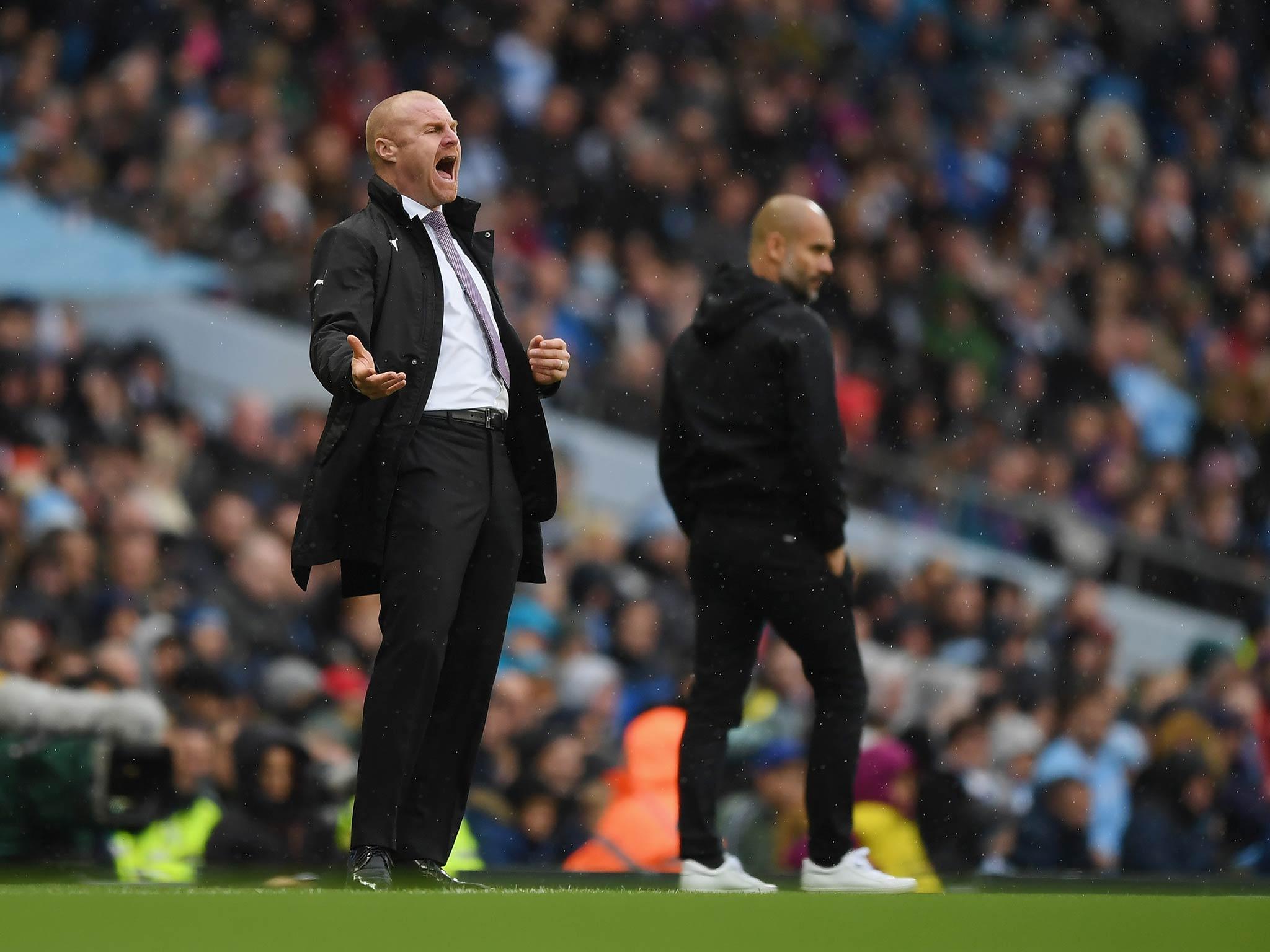 &#13;
Dyche has gone up against the likes of Pep Guardiola and held his own (Getty)&#13;