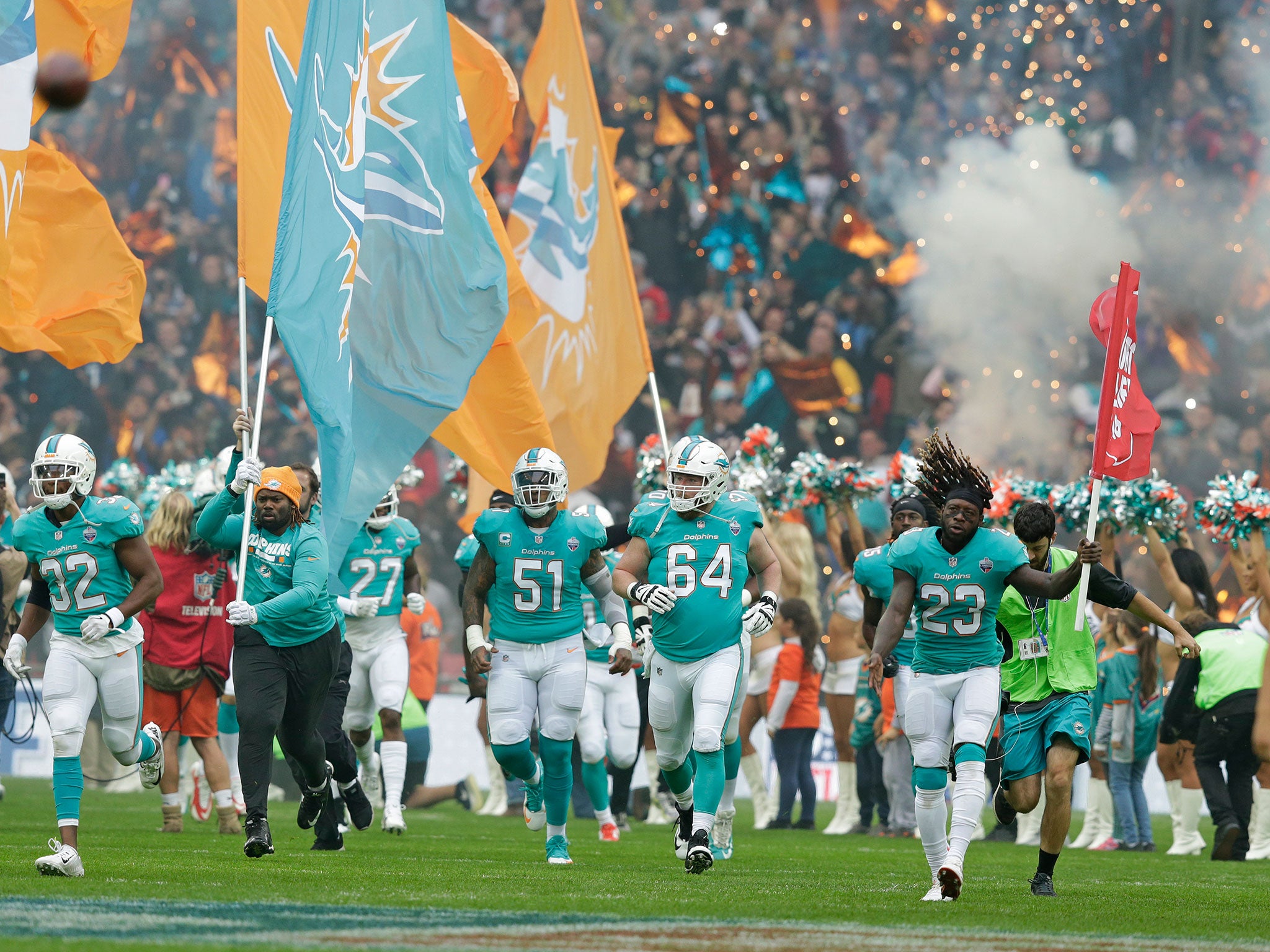 Earlier this month the Miami Dolphins played the New Orleans Saints at Wembley