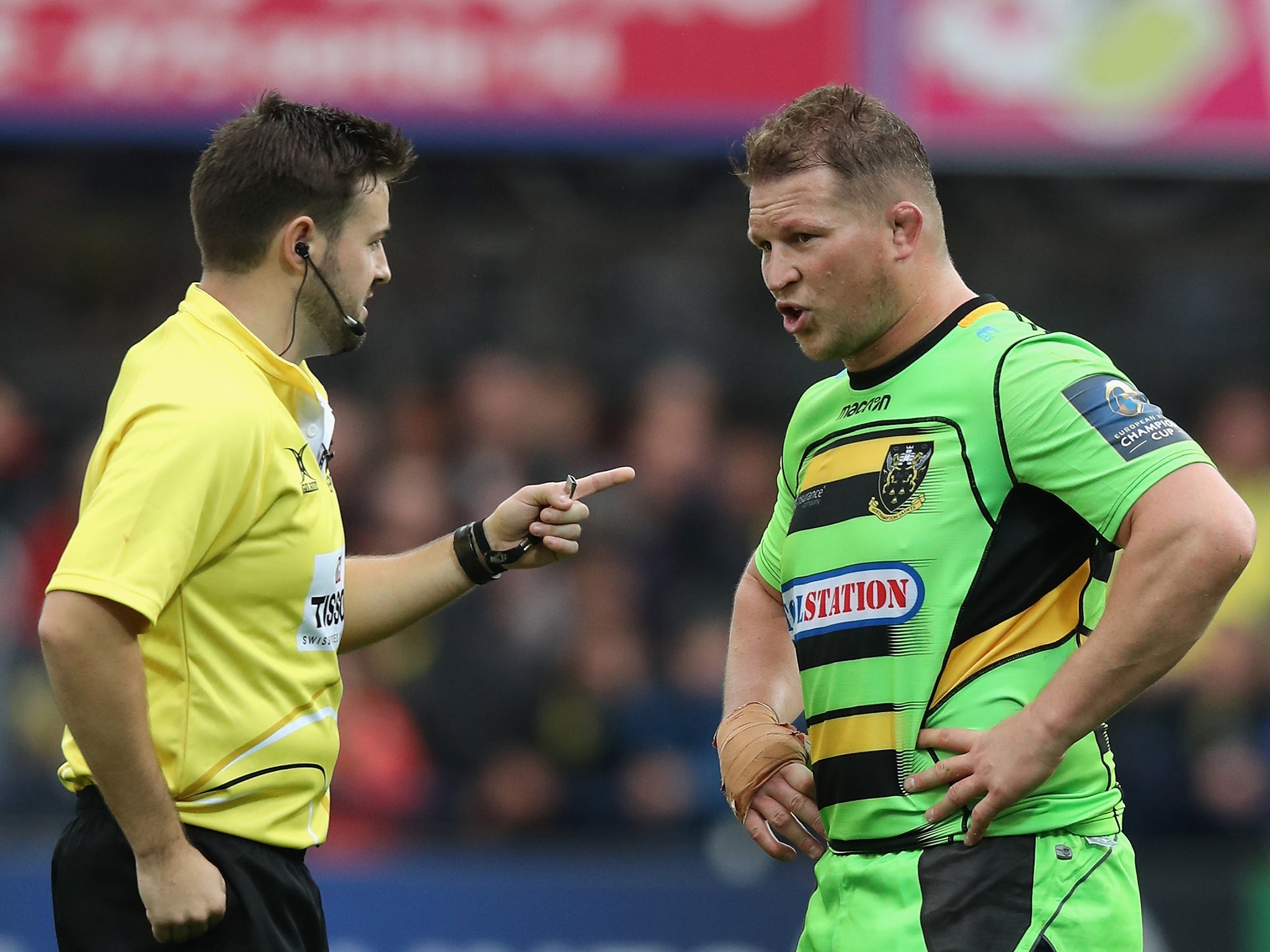 Dylan Hartley has been cited for an incident in Northampton's Champions Cup defeat by Clermont