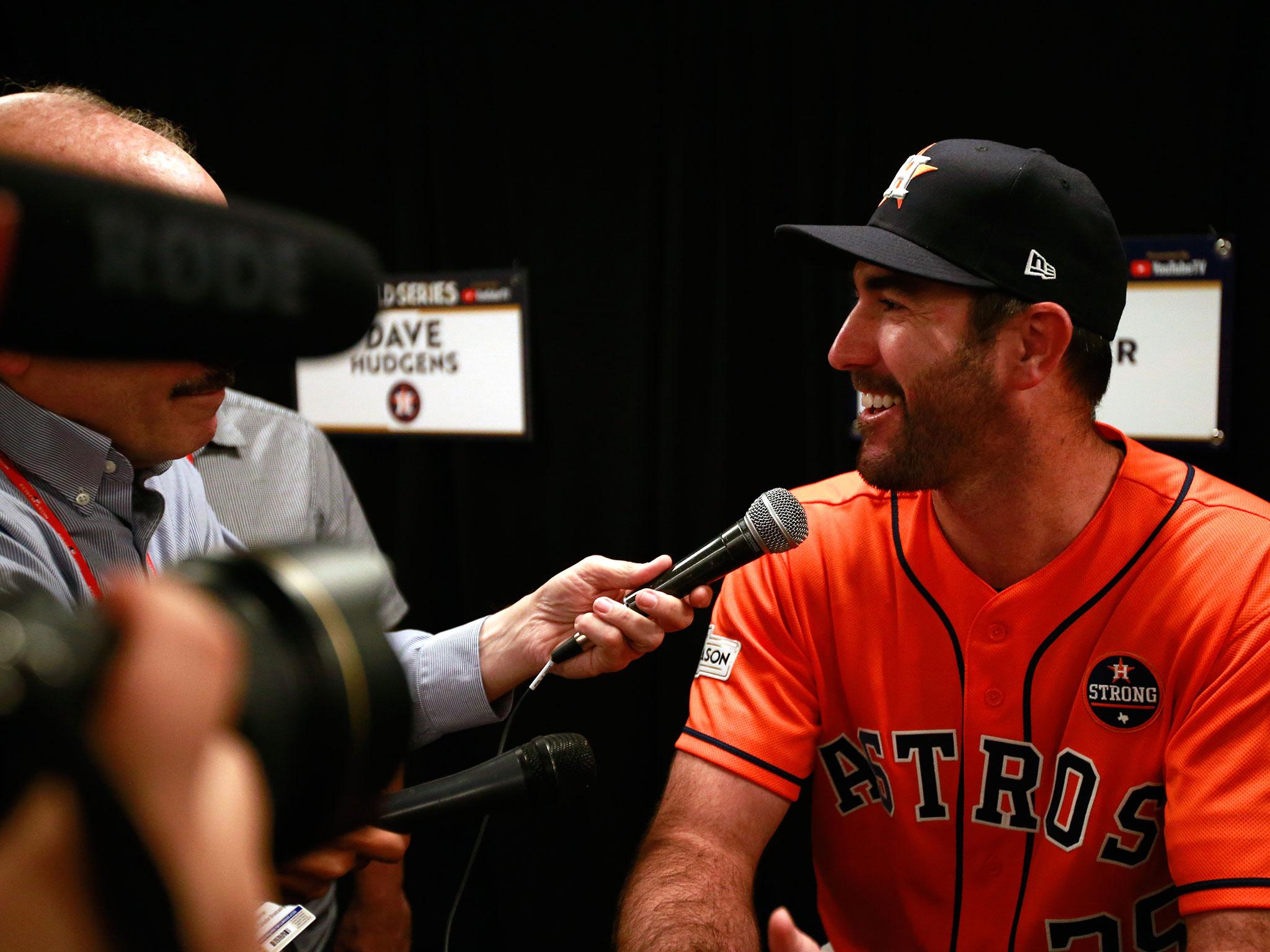 &#13;
Justin Verlander is aiming to stop Kershaw and Co. &#13;