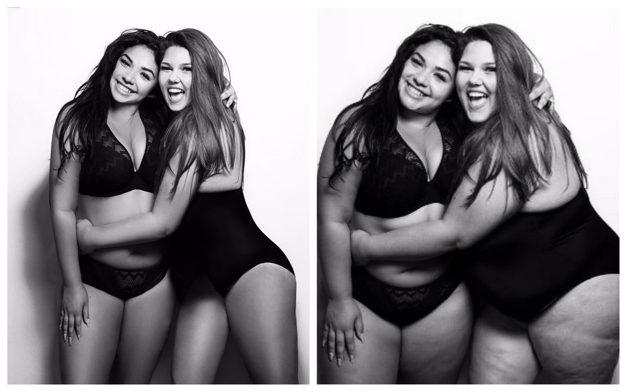 Plus-size models post photo showing how much photoshop changes bodies, The  Independent