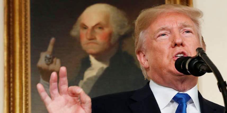 There S Something Going On With The Paintings Behind Trump In