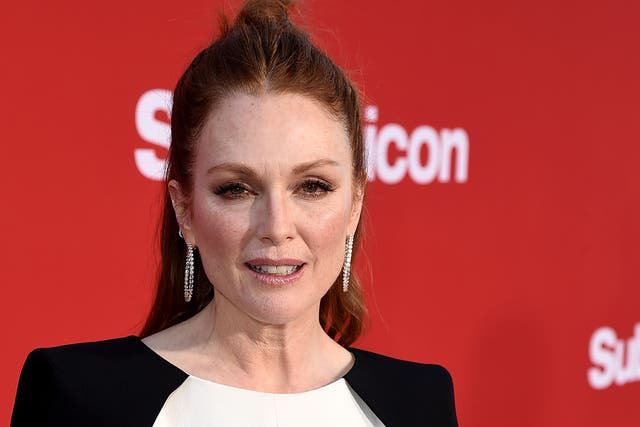 Actress Julianne Moore, pictured at the premiere of 'Suburbicon', says she hopes Harvey Weinstein will be prosecuted