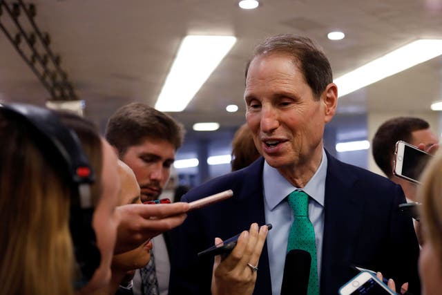 Oregon Democrat Ron Wyden, seen here on Capitol Hill in Washington on August 1, 2017, wants to limit how the government can read Americans' communications