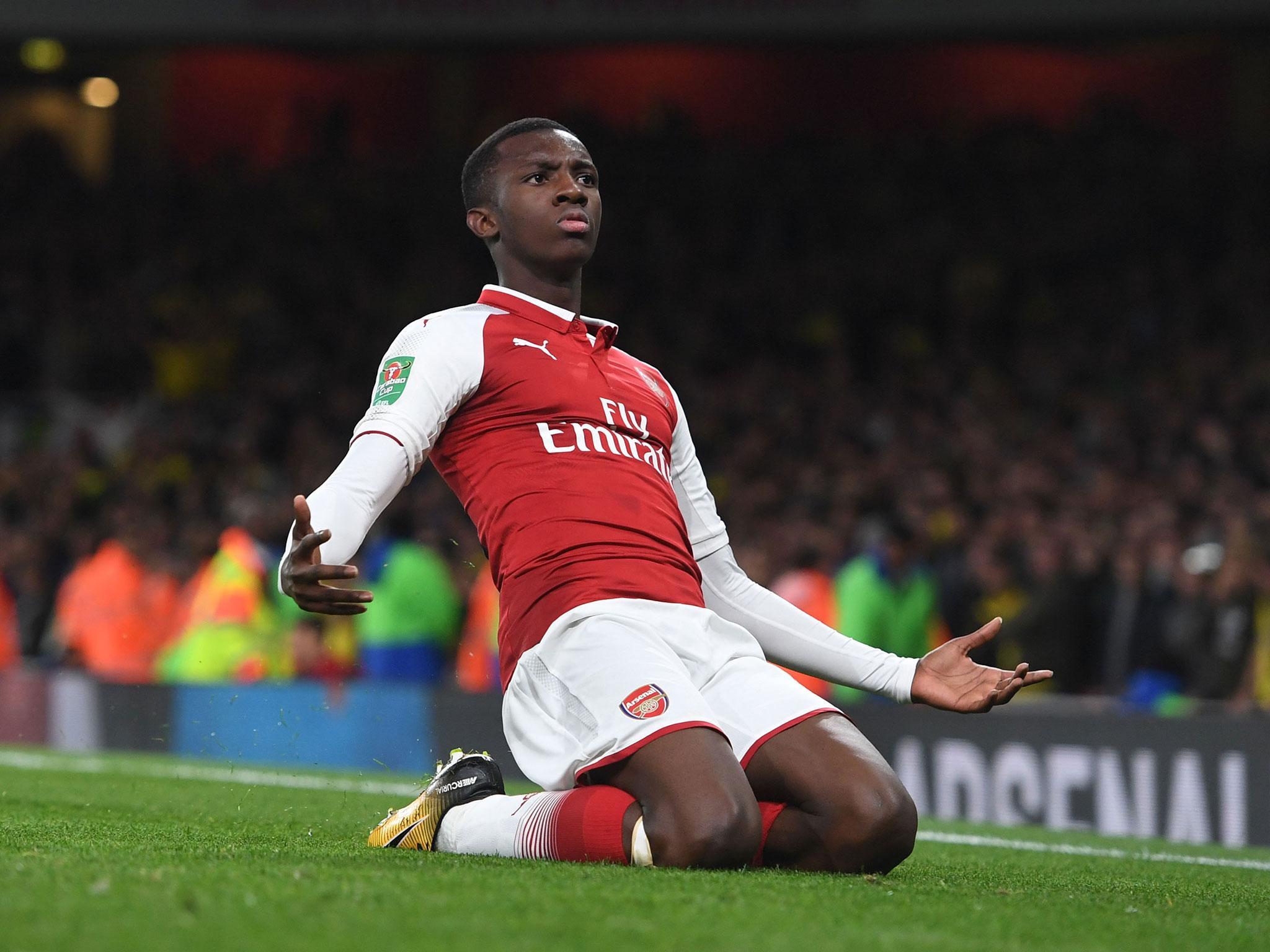 Eddie Nketiah climbed off the bench to save Arsenal in fairytale fashion